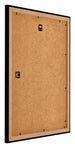Mura MDF Bilderrahmen 28x35cm Schwarz Hochglanz Rucksteite Schrag | Yourdecoration.at