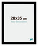 Mura MDF Bilderrahmen 28x35cm Schwarz Hochglanz Vorne Messe | Yourdecoration.at