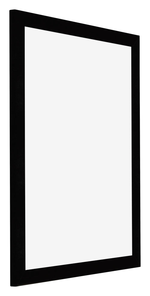 Mura MDF Bilderrahmen 28x35cm Schwarz Hochglanz Vorne Schrag | Yourdecoration.at