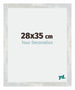 Mura MDF Bilderrahmen 28x35cm Silberglanz Vintage Vorne Messe | Yourdecoration.at