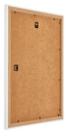 Mura MDF Bilderrahmen 28x35cm Weiss Gewischt Rückseite Schräg | Yourdecoration.at