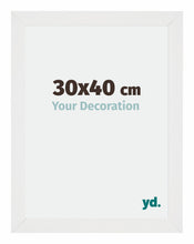 Mura MDF Bilderrahmen 30x40cm Weiss Hochglanz Vorne Messe | Yourdecoration.at