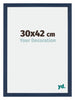 Mura MDF Bilderrahmen 30x42cm Dunkelblau Gewischt Vorne Messe | Yourdecoration.at