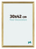 Mura MDF Bilderrahmen 30x42cm Gold Glanz Vorne Messe | Yourdecoration.at