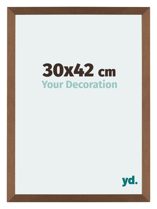 Mura MDF Bilderrahmen 30x42cm Kupfer Dekor Vorne Messe | Yourdecoration.at