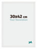 Mura MDF Bilderrahmen 30x42cm Weiss Hochglanz Vorne Messe | Yourdecoration.at