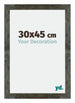 Mura MDF Bilderrahmen 30x45cm Blau Gold Meliert Vorne Messe | Yourdecoration.at