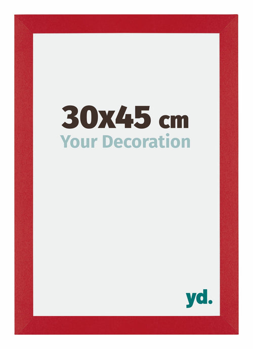 Mura MDF Bilderrahmen 30x45cm Rot Vorne Messe | Yourdecoration.at