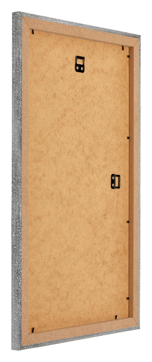 Mura MDF Bilderrahmen 30x50cm Grau Gewischt Rucksteite Schrag | Yourdecoration.at