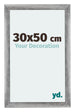 Mura MDF Bilderrahmen 30x50cm Grau Gewischt Vorne Messe | Yourdecoration.at