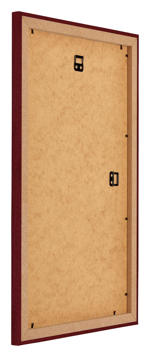 Mura MDF Bilderrahmen 30x50cm Weinrot Gewischt Rucksteite Schrag | Yourdecoration.at
