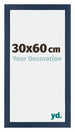 Mura MDF Bilderrahmen 30x60cm Dunkelblau Gewischt Vorne Messe | Yourdecoration.at
