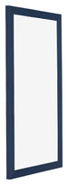 Mura MDF Bilderrahmen 30x60cm Dunkelblau Gewischt Vorne Schrag | Yourdecoration.at