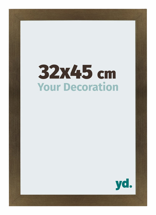 Mura MDF Bilderrahmen 32x45cm Bronze Dekor Vorne Messe | Yourdecoration.at