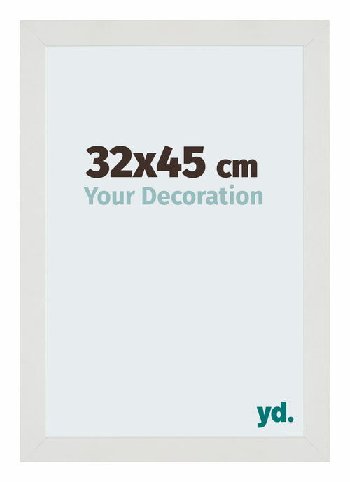 Mura MDF Bilderrahmen 32x45cm Weiß Matt Vorne Messe | Yourdecoration.at