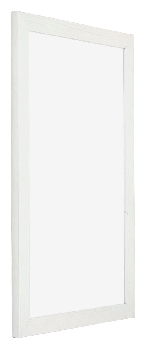 Mura MDF Bilderrahmen 33x48cm Weiß Gewischt Vorne Schrag | Yourdecoration.at