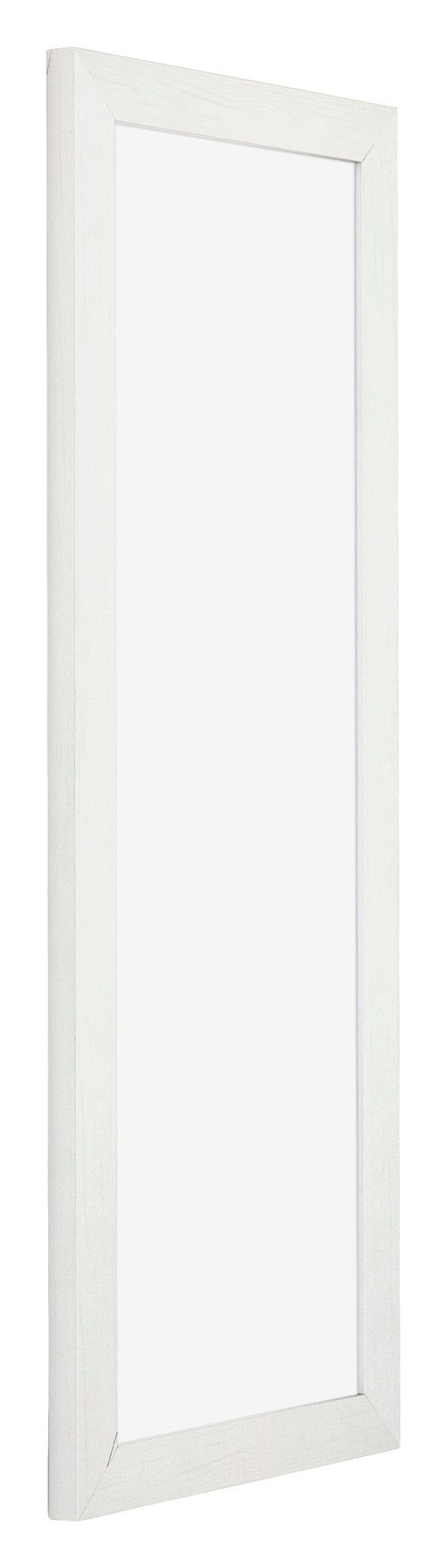 Mura MDF Bilderrahmen 33x98cm Weiß Gewischt Vorne Schrag | Yourdecoration.at