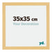 Mura MDF Bilderrahmen 35x35cm Buche Dekor Vorne Messe | Yourdecoration.at