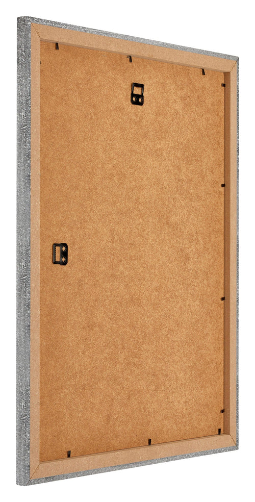 Mura MDF Bilderrahmen 35x45cm Grau Gewischt Rucksteite Schrag | Yourdecoration.at