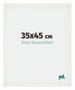 Mura MDF Bilderrahmen 35x45cm Weiss Gewischt Vorne Messe | Yourdecoration.at