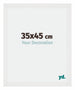 Mura MDF Bilderrahmen 35x45cm Weiss Hochglanz Vorne Messe | Yourdecoration.at