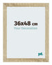 Mura MDF Bilderrahmen 36x48cm Sonoma Eiche Vorne Messe | Yourdecoration.at