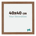 Mura MDF Bilderrahmen 40x40cm Eiken Rustiek Vorne Messe | Yourdecoration.at