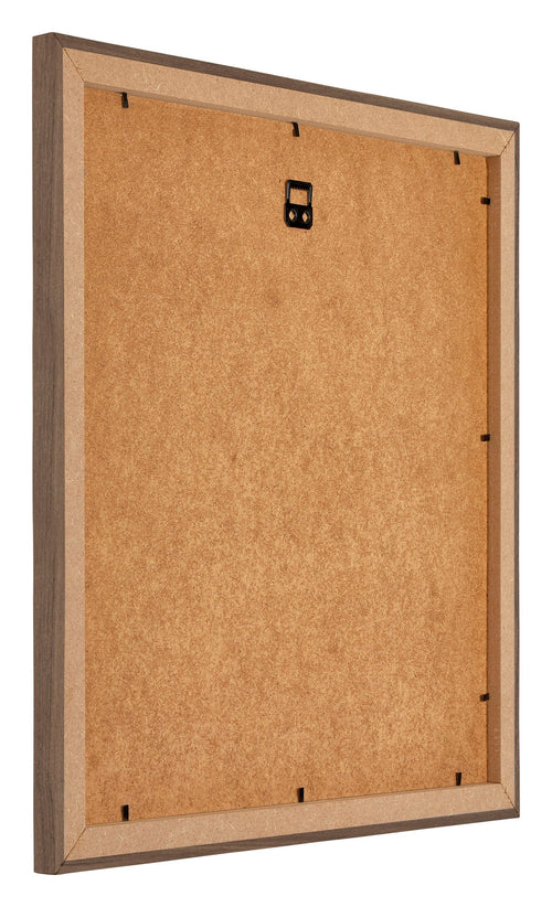 Mura MDF Bilderrahmen 40x40cm Nussbaum Dunkel Rucksteite Schrag | Yourdecoration.at