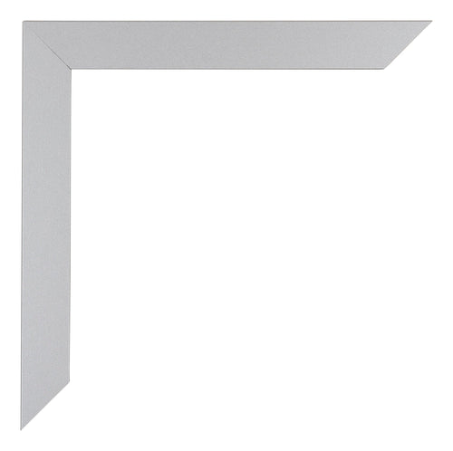 Mura MDF Bilderrahmen 40x40cm Silber Matt Detail Ecke | Yourdecoration.at