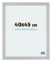 Mura MDF Bilderrahmen 40x45cm Silber Matt Vorne Messe | Yourdecoration.at
