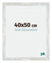 Mura MDF Bilderrahmen 40x50cm Silberglanz Vintage Vorne Messe | Yourdecoration.at