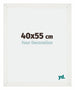 Mura MDF Bilderrahmen 40x55cm Weiss Gewischt Vorne Messe | Yourdecoration.at