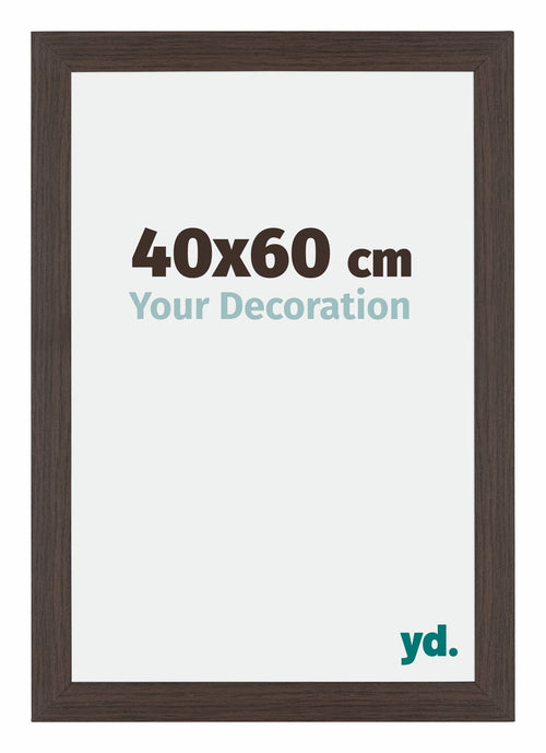Mura MDF Bilderrahmen 40x60cm Eiche Dunkel Vorne Messe | Yourdecoration.at