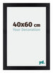 Mura MDF Bilderrahmen 40x60cm Schwarz Matt Vorne Messe | Yourdecoration.at