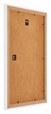 Mura MDF Bilderrahmen 40x60cm Weiss Hochglanz Rückseite Schräg | Yourdecoration.at