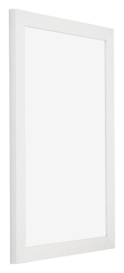 Mura MDF Bilderrahmen 40x60cm Weiss Hochglanz Vorne Schräg | Yourdecoration.at