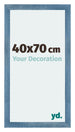 Mura MDF Bilderrahmen 40x70cm Hell Blau Geveegd Vorne Messe | Yourdecoration.at