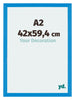 Mura MDF Bilderrahmen 42x59 4cm A2 Hell Blau Vorne Messe | Yourdecoration.at