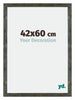 Mura MDF Bilderrahmen 42x60cm Blau Gold Meliert Vorne Messe | Yourdecoration.at