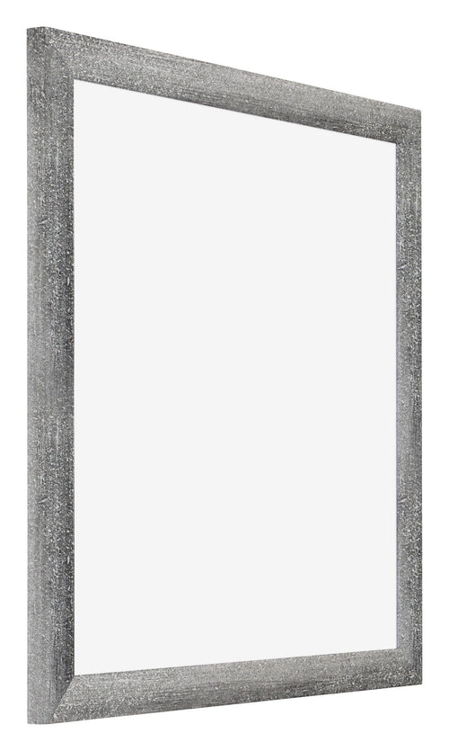 Mura MDF Bilderrahmen 45x45cm Grau Gewischt Vorne Schrag | Yourdecoration.at