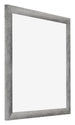 Mura MDF Bilderrahmen 45x45cm Grau Gewischt Vorne Schrag | Yourdecoration.at