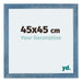 Mura MDF Bilderrahmen 45x45cm Hell Blau Geveegd Vorne Messe | Yourdecoration.at