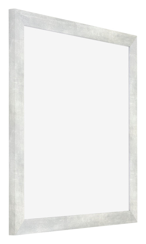 Mura MDF Bilderrahmen 45x45cm Silberglanz Vintage Vorne Schrag | Yourdecoration.at