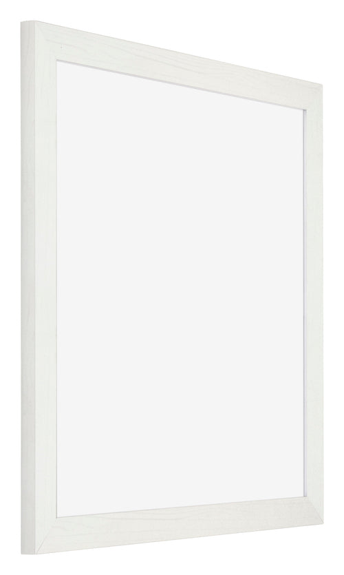 Mura MDF Bilderrahmen 45x45cm Weiss Gewischt Vorne Schräg | Yourdecoration.at