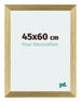 Mura MDF Bilderrahmen 45x60cm Gold Glanz Vorne Messe | Yourdecoration.at