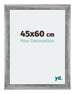 Mura MDF Bilderrahmen 45x60cm Grau Gewischt Vorne Messe | Yourdecoration.at