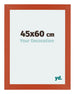 Mura MDF Bilderrahmen 45x60cm Orange Vorne Messe | Yourdecoration.at