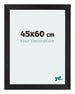 Mura MDF Bilderrahmen 45x60cm Schwarz Gemasert Vorne Messe | Yourdecoration.at