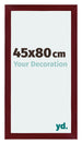 Mura MDF Bilderrahmen 45x80cm Weinrot Gewischt Vorne Messe | Yourdecoration.at