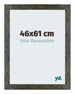 Mura MDF Bilderrahmen 46x61cm Blau Gold Meliert Vorne Messe | Yourdecoration.at
